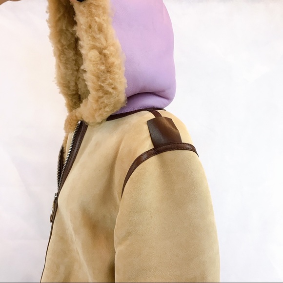 ACNE STUDIOS Lorin Hooded Leather Shearling Coat - Picture 9 of 16